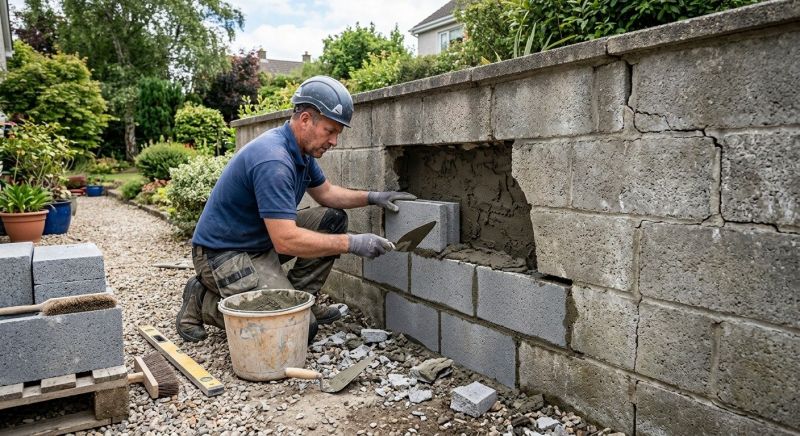 Block Wall Repair in Poway, CA