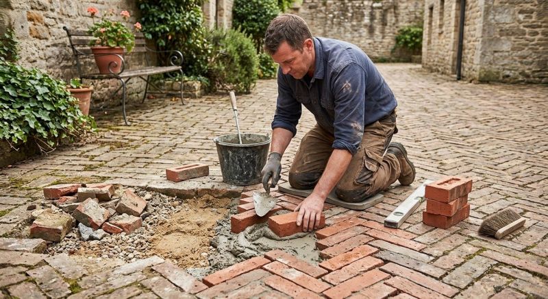Brick Flatwork Repair in Del Mar, CA