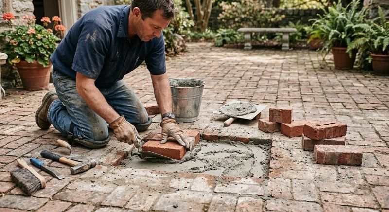 Brick Flatwork Repair in Murrieta, CA