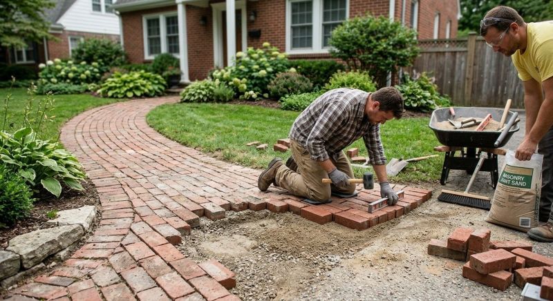 Brick Flatwork Repair in Poway, CA