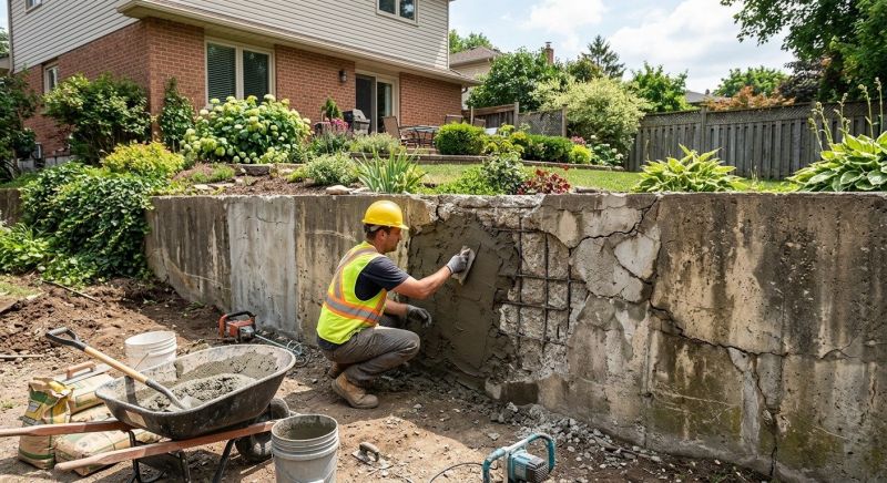 Brick Retaining Wall Repair in San Diego County, CA