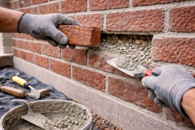 Brick Stairs Repair in Fallbrook, CA
