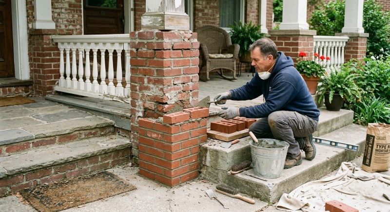 Brick Stairs Repair in Solana Beach, CA