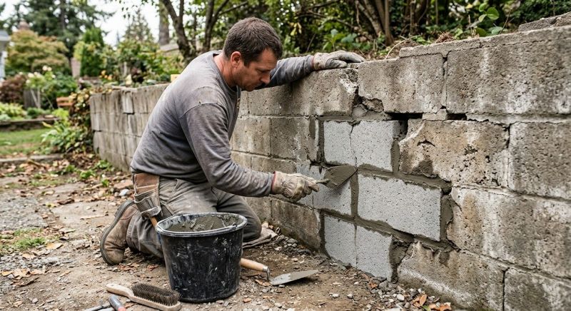 Concrete Block Repair in San Diego County, CA