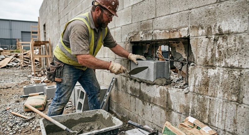 Concrete Block Repair in San Clemente, CA