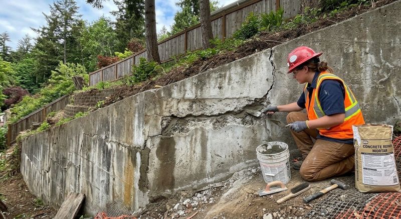 Retaining Wall Repair in Rancho Santa Fe, CA
