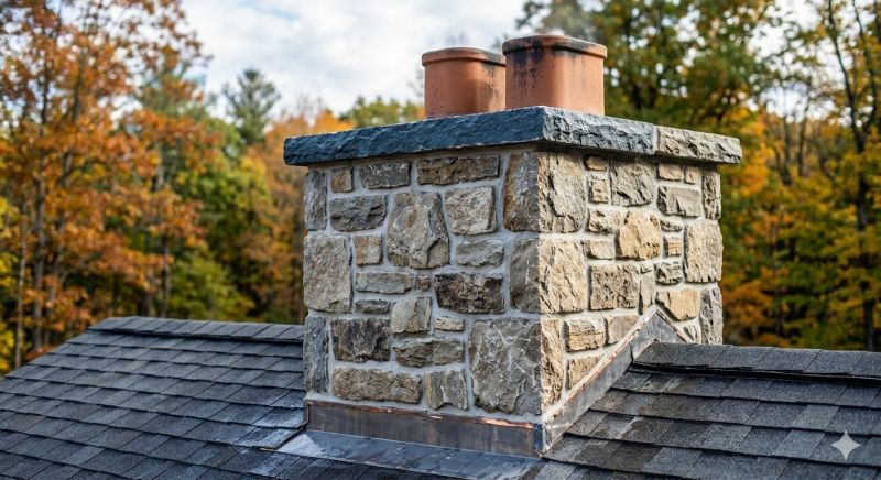 Stone Chimney Installation in Pala, CA