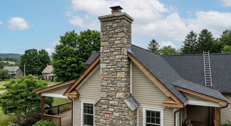 Stone Chimney Installation in Rancho Santa Fe, CA
