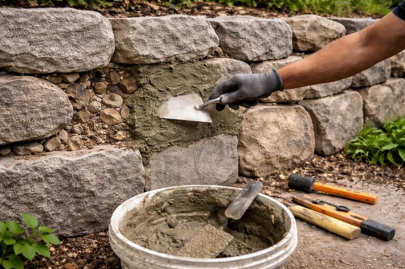 Stone Column Repair in San Diego County, CA