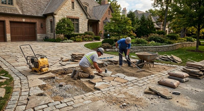 Stone Driveway Repair in San Diego County, CA