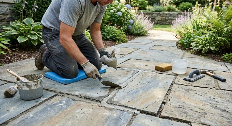 Stone Walkway Repair in San Diego County, CA