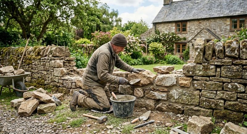Stone Wall Repair in Oceanside, CA